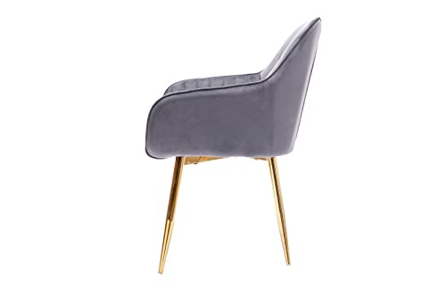 Velvet Dining Chairs Soft Padded Velvet Dining Room Chairs, Office Chairs, Living Room Chairs, Reception Chairs, HYGRAD®…