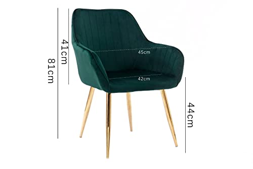 Velvet Dining Chairs Soft Padded Velvet Dining Room Chairs, Office Chairs, Living Room Chairs, Reception Chairs, HYGRAD®…
