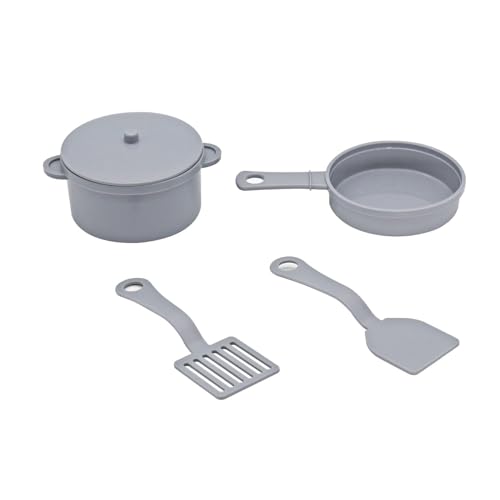 HYGRAD Kids Large Wooden Kitchen Toy Play Set Toddlers Chef Grey Kitchen Pretend Play For Boys & Girls Role Play Gift For Kids 3 Years +