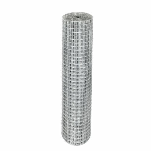 HYGRAD Galvanised Mesh Wire Garden Fencing Steel Wire Fencing Animal Fencing Enclosure Crop Fencing Construction Fencing (44