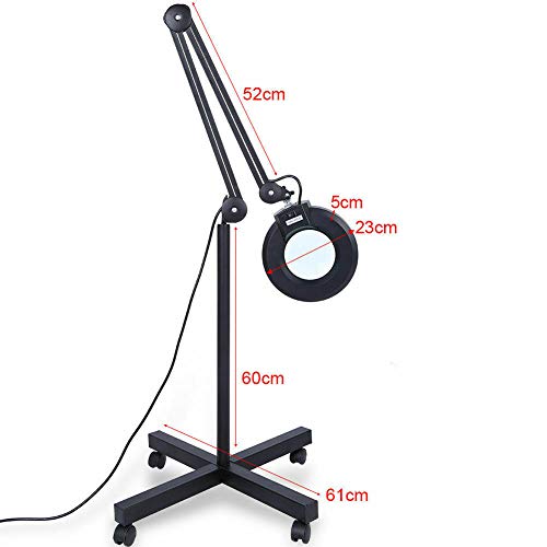 HYGRAD® Floor Standing LED Magnifying Lamp for Dental Clinic Beauty Parlour Medical