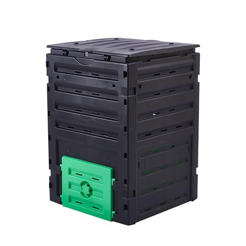 HYGRAD® 450L Outdoor Garden Compost Bin, Large Composter Compost Bin, Grass Eco Friendly Converter Debris Waste Garden Home