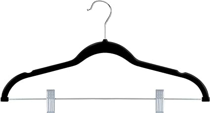 Pack of 12 Velvet Trousers Hangers Velvet Coat Hangers With Clips Velvet Hangers With Clips Wardrobe Clip Hangers Space Saving Hangers
