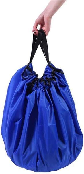 150cm Large Storage Bag Kids Nursery Play Mat Storage Bag For Toys and Lego Portable & Foldable Play Mat (Blue or Pink)