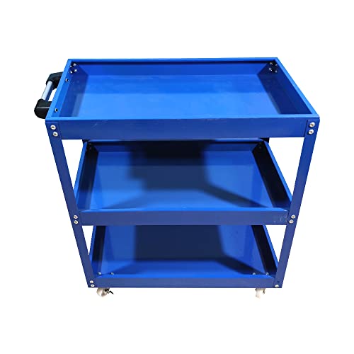 HYGRAD® Multi-Function Workshop Garage DIY Tool Storage Trolley Wheel Cart Tray 3 Tier/Shelf 3 levels UK BLUE