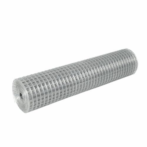 HYGRAD Galvanised Mesh Wire Garden Fencing Steel Wire Fencing Animal Fencing Enclosure Crop Fencing Construction Fencing (44