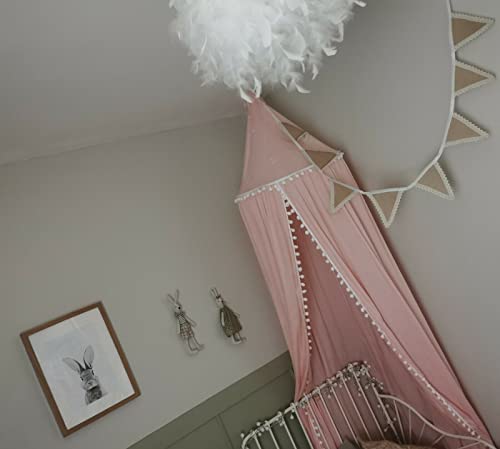 Children's Bed Canopy, Round Dome Princeess Bed Canopy Decoration, Mosquito Net Protection Canopy Play Tent