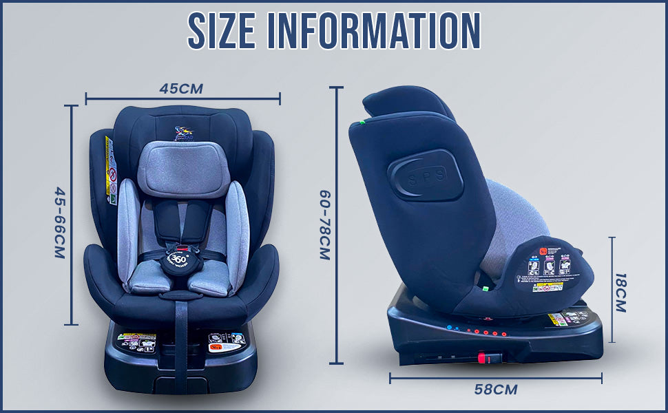 HYGRAD® Baby Infant Car Seat ISOFIX 0+ / 1/2 Age Group ECE/R129 Approved 3 in 1 Baby Children Kids Car Safety Booster Seat Weight Upto 25kg