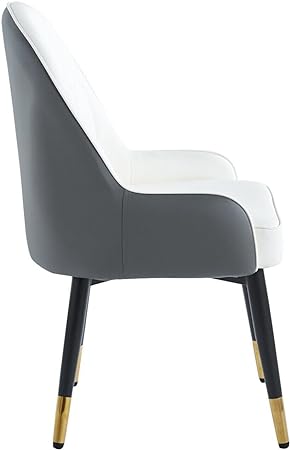 HYGRAD Modern Leather Dining Chairs PU Leather Padded Dining Chairs Set Of 2 Multi Coloured Ergonomic Soft Leather Chairs Office Home Restaurant
