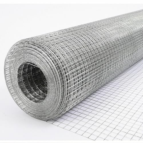 HYGRAD Galvanised Mesh Wire Garden Fencing Steel Wire Fencing Animal Fencing Enclosure Crop Fencing Construction Fencing (44