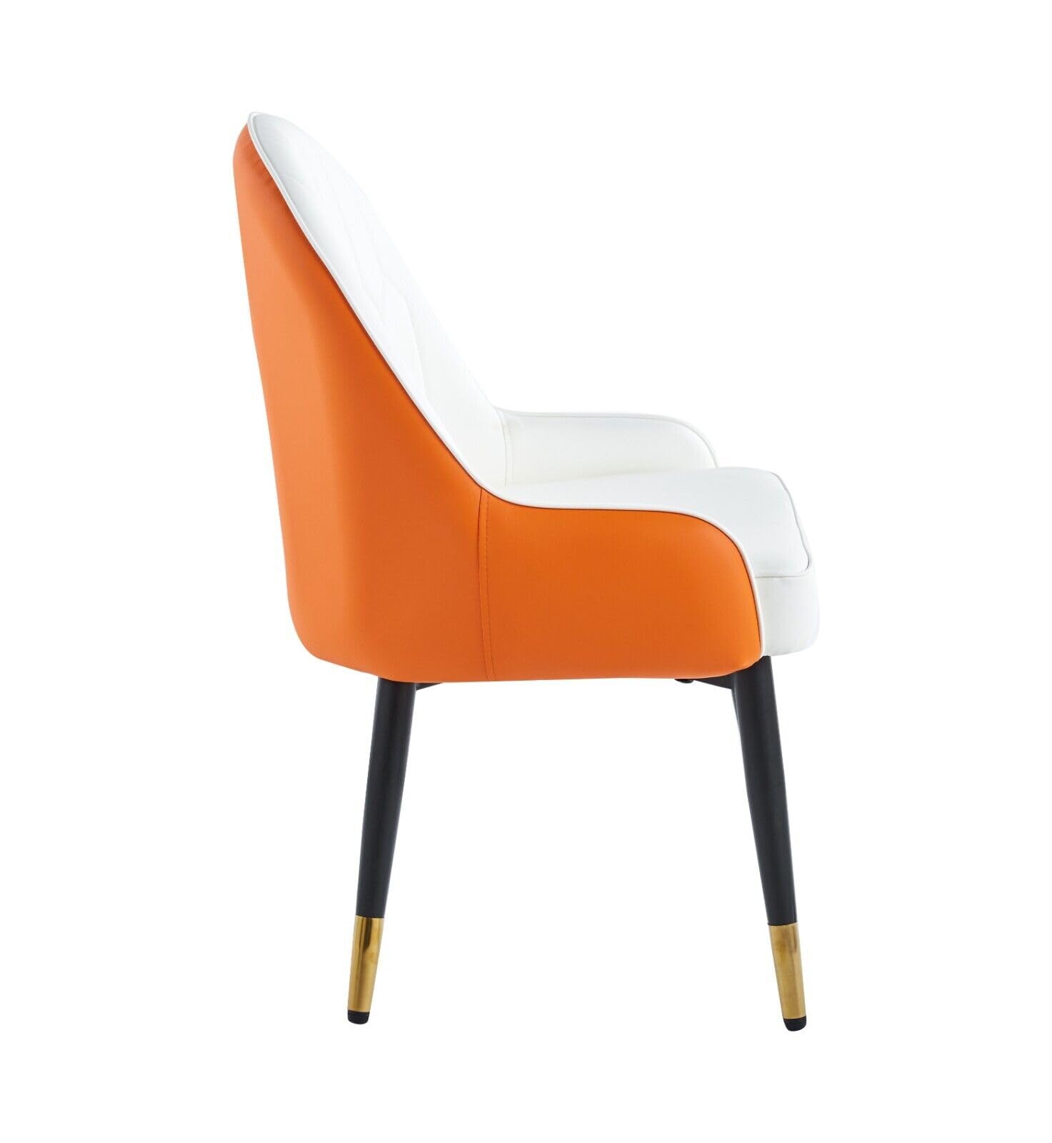 HYGRAD Modern Leather Dining Chairs PU Leather Padded Dining Chairs Set Of 2 Multi Coloured Ergonomic Soft Leather Chairs Office Home Restaurant