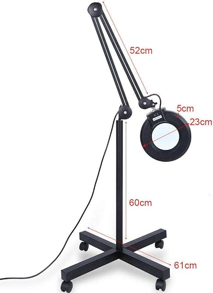HYGRAD® Floor Standing LED Magnifying Lamp for Dental Clinic Beauty Parlour Medical