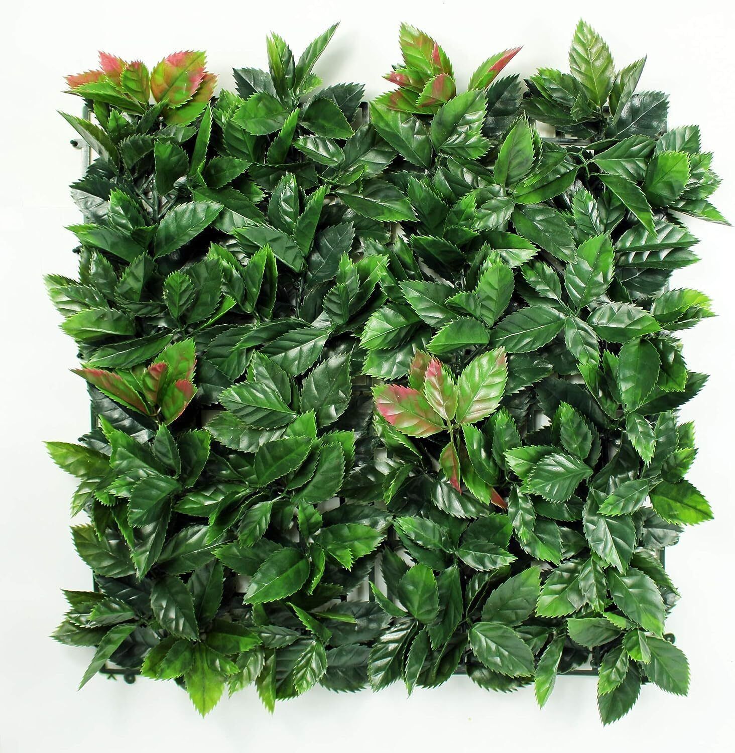 HYGRAD® 12 x Artificial Boxwood Topiary Green Artificial Grass Screen Fencing Hedge Panels 50 x 50 UK Artificial Wall Decoration Panels (Pack of 12)