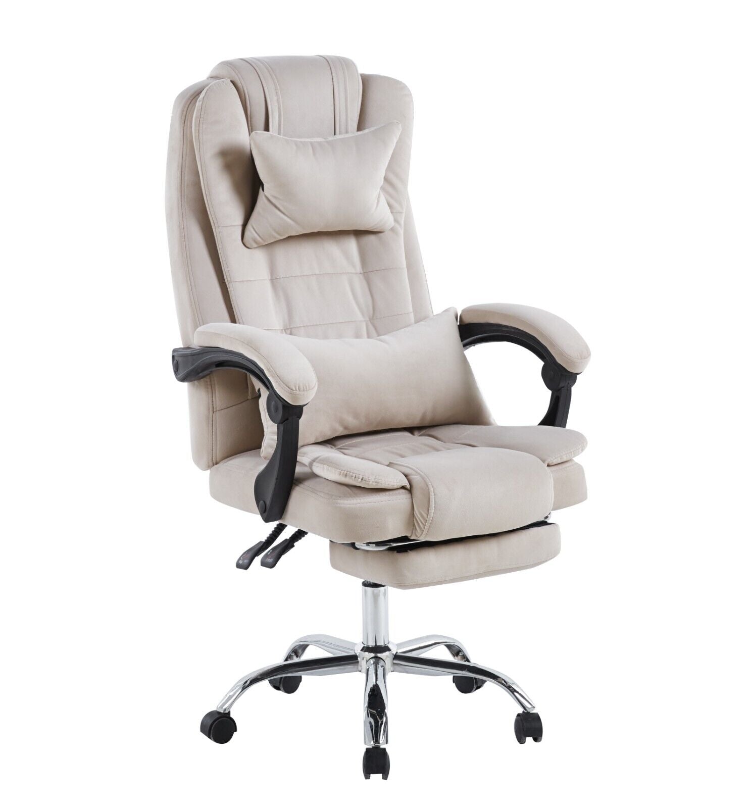 HYGRAD® Velvet Padded Office Chair Reclining Adjustable Swivel Home Office Work Chair Desk Chair Foot Rest Gaming Chair Velvet