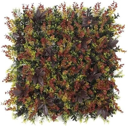 HYGRAD® 12 x Artificial Boxwood Topiary Green Artificial Grass Screen Fencing Hedge Panels 50 x 50 UK Artificial Wall Decoration Panels (Pack of 12)