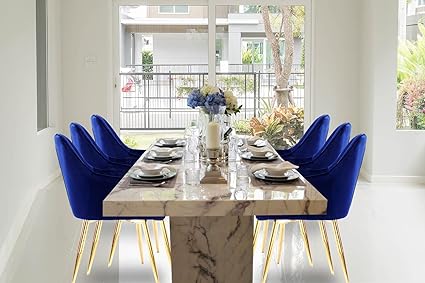 Velvet Dining Chairs Soft Padded Velvet Dining Room Chairs, Office Chairs, Living Room Chairs, Reception Chairs, HYGRAD®…