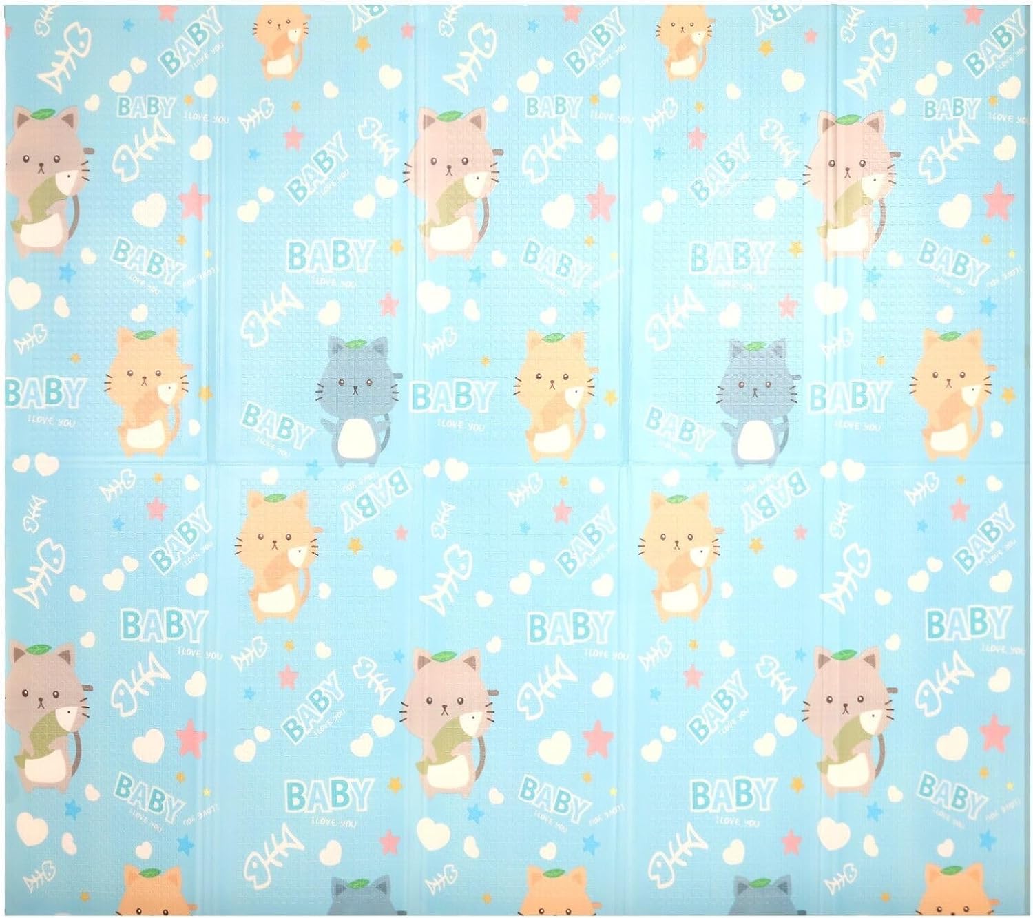 HYGRAD Toddler Floor Play Mat 2 Side Baby Play Mat Reversible Large Soft Gym Plat Mat Crawl Mat for Toddlers