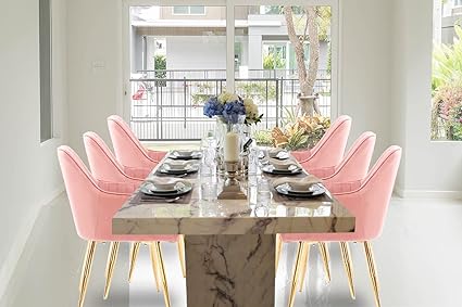 Velvet Dining Chairs Soft Padded Velvet Dining Room Chairs, Office Chairs, Living Room Chairs, Reception Chairs, HYGRAD®…