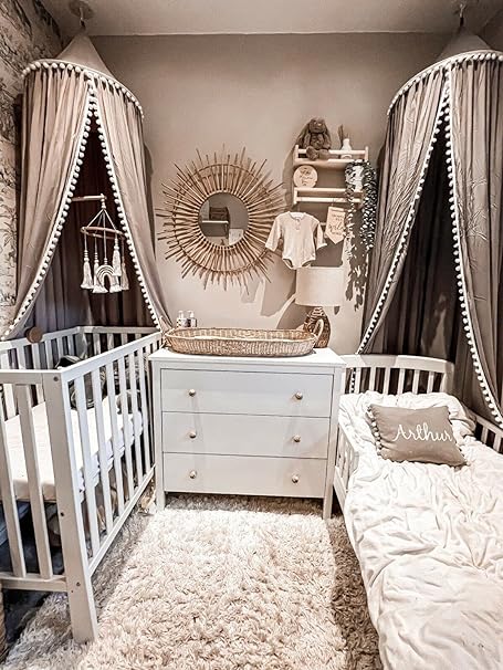 Children's Bed Canopy, Round Dome Princeess Bed Canopy Decoration, Mosquito Net Protection Canopy Play Tent