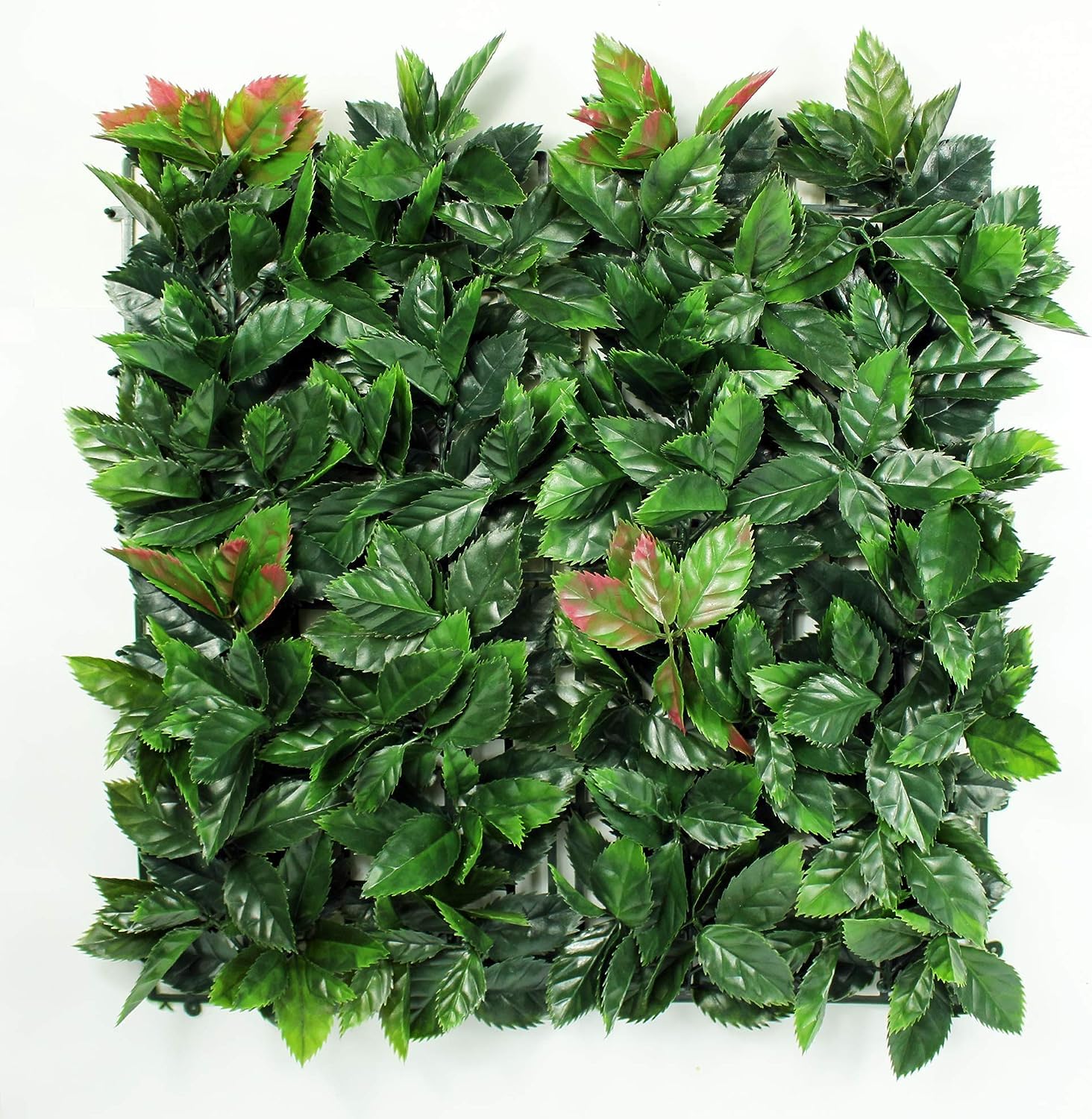 HYGRAD® 12 x Artificial Boxwood Topiary Green Artificial Grass Screen Fencing Hedge Panels 50 x 50 UK Artificial Wall Decoration Panels (Pack of 12)