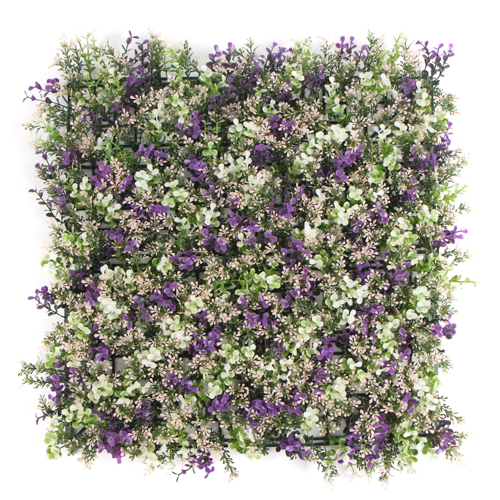 HYGRAD® 12 x Artificial Boxwood Topiary Green Artificial Grass Screen Fencing Hedge Panels 50 x 50 UK Artificial Wall Decoration Panels (Pack of 12)