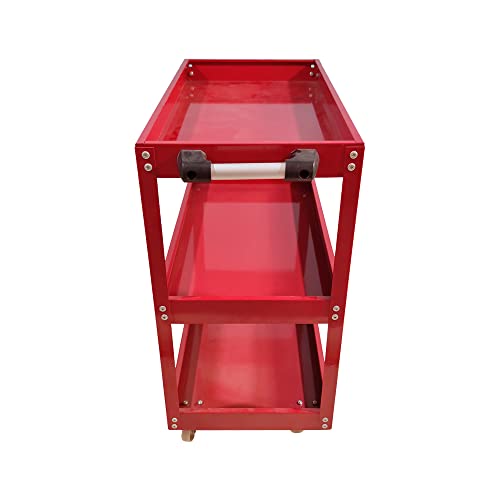 Tool Storage Heavy Duty Durable Garage Trolley Workshop 3 Tier Wheel Cart Shelf HYGRAD®