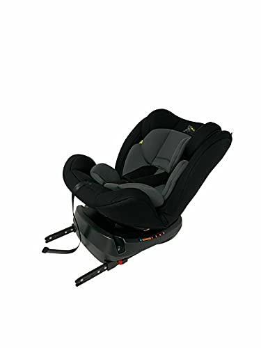 HYGRAD® ISOFIX Baby Car Booster Seat 360 Rotation Group 0123 from 0-36Kg ECE Approved in Black for up to 2 Years