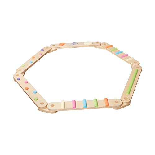 Kids Wooden Balance Beam Adjustable Balance Beam For Kids Playground Kids Nursery Balance Beam Activity Fun