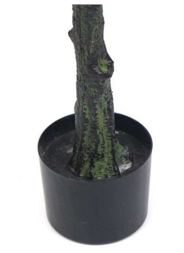 Large Artificial Fake Tree Plants Indoor Fake Decorative Plants In Pot Outdoor Fake Plant Pots Flora Exotic Tree Plants In Pots (Ficus elastica variegata - 150cm)