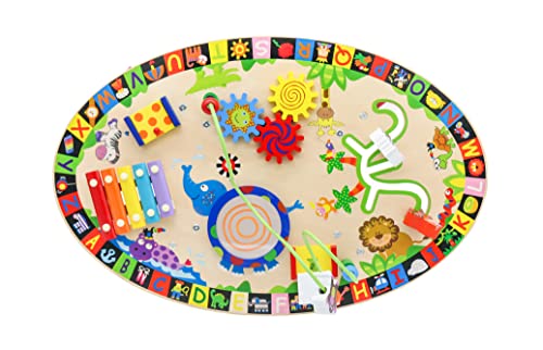 Baby Activity Table, Hand Drums Musical Learning Table for Toddlers, Early Development and Activity Music Sound Toys 1st Birthday Gifts for Babies 18 Months 1+ Year Old Boys Girls