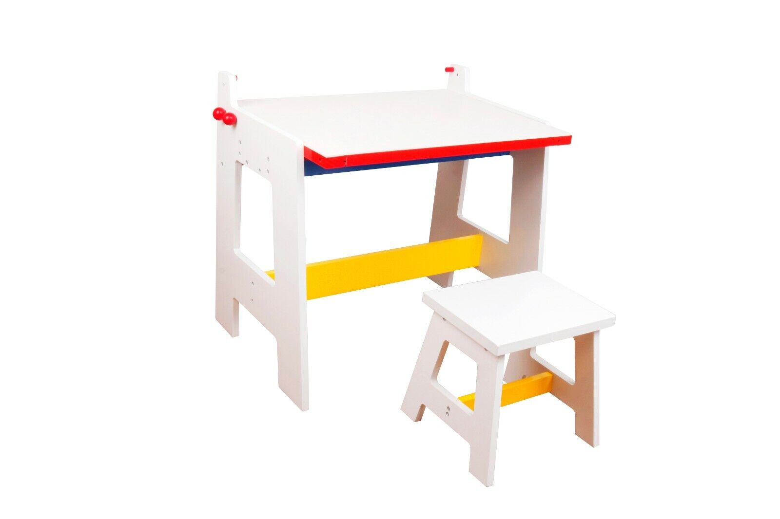 Kids Study Table 2 in 1 Blackboard + Drawing Table & Chair Set For Xmas Birthday