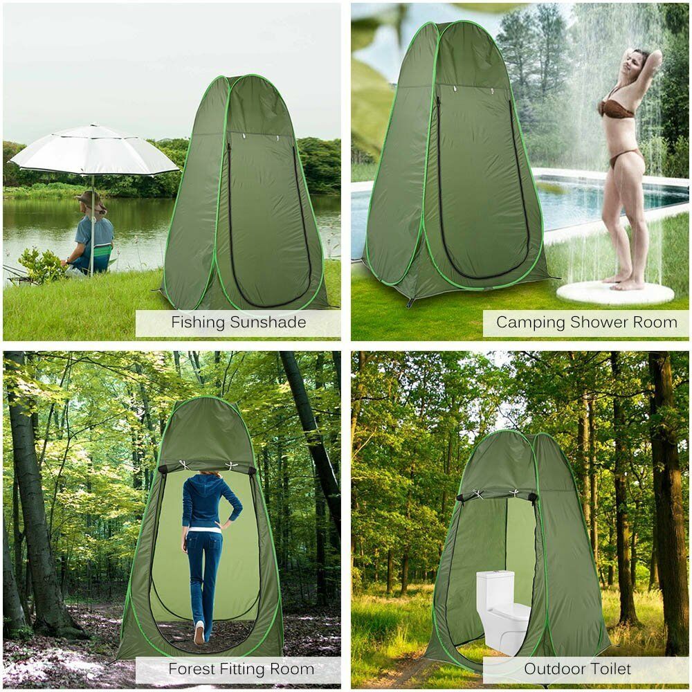Portable Instant POP Up Tent Camping Toilet Shower Changing Single Room Privacy