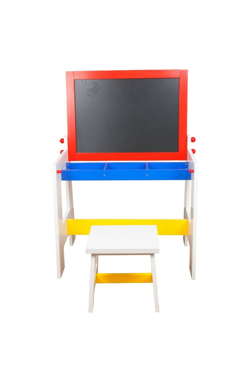 Kids Study Table 2 in 1 Blackboard + Drawing Table & Chair Set For Xmas Birthday