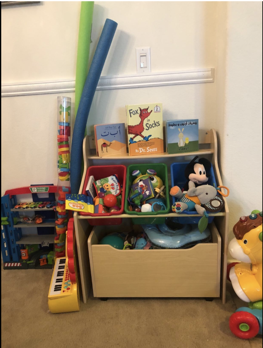 HYGRAD® Wooden Toy Box Storage Unit Childrens Kids Chest Bookshelf Toy Organizer