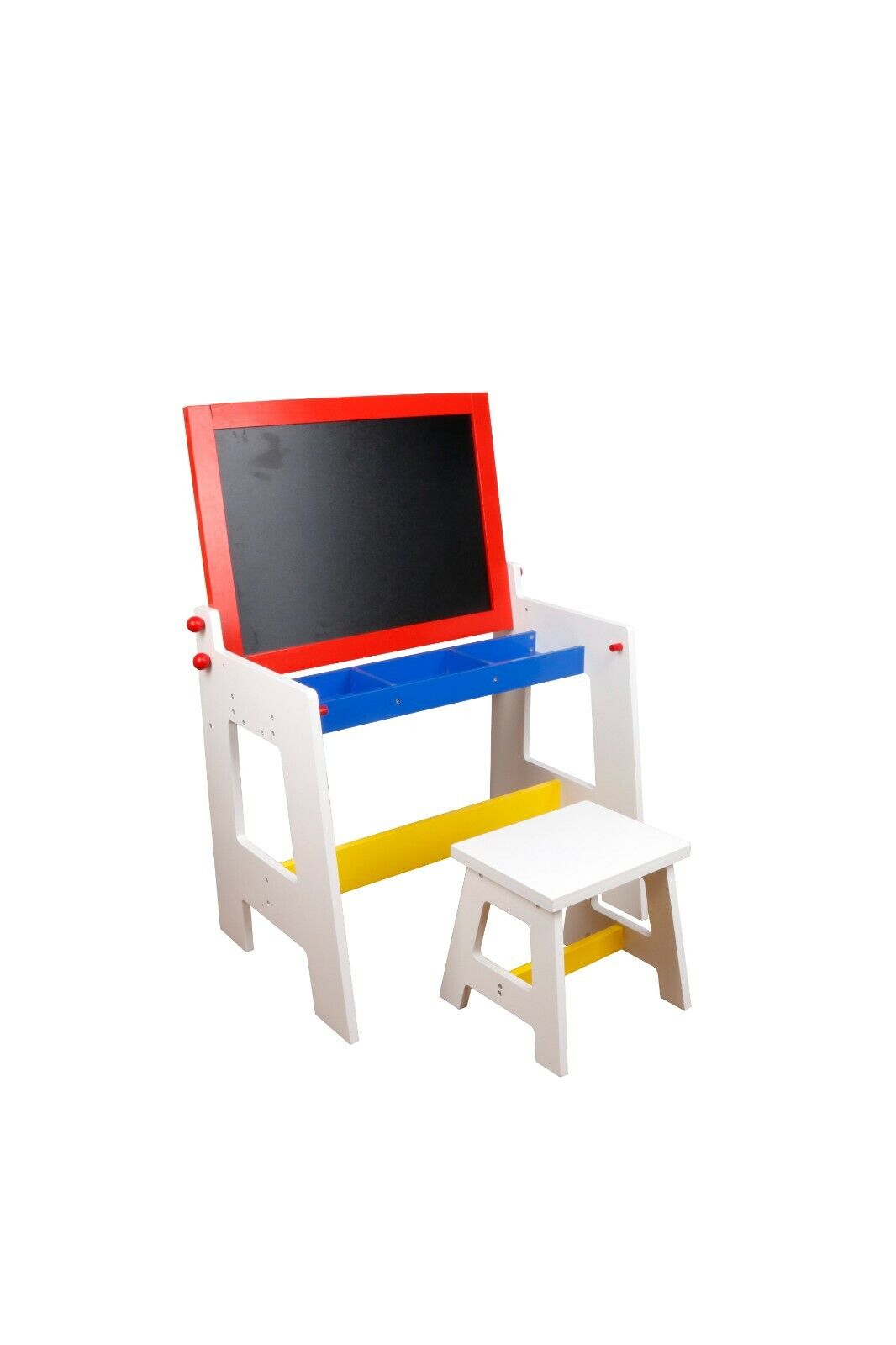 Kids Study Table 2 in 1 Blackboard + Drawing Table & Chair Set For Xmas Birthday