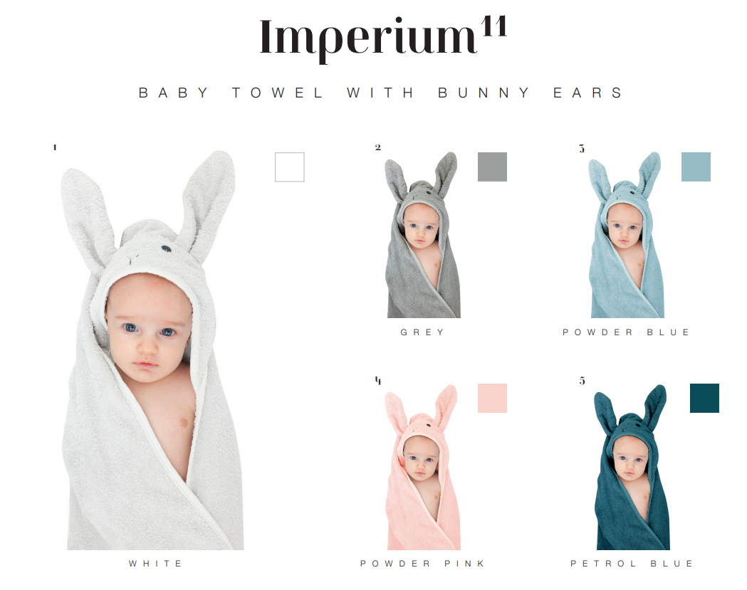 New Luxury 100% Cotton Baby Soft Bunny Hooded Bath Towel 70 x 70cm 5 Colours UK
