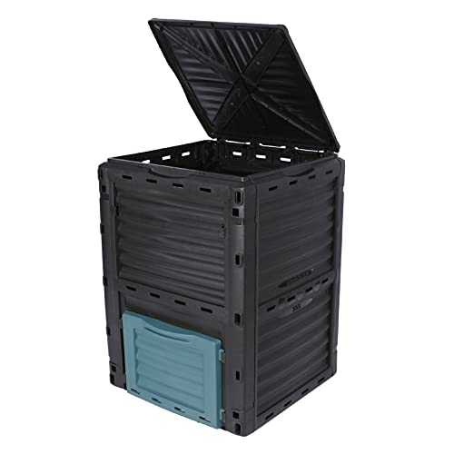 Large Garden Composter Bin Organic Waste Compost Converter Eco Friendly - 300L, Flat Packed