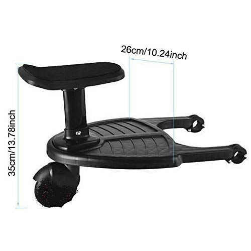 HYGRAD® Buggy Stroller Step Board Connector Stand Toddler Kids Pushchair max 2.5cm Diameter on Buggy Attachment bar