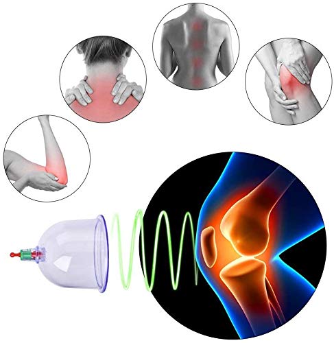 HYGRAD® Multiple Sizes Cupping Therapy Cups Hijama Cups Vacuum Suction Disposable Cups for Chiropractor Acupuncture Physiotherapy (B6, 100)