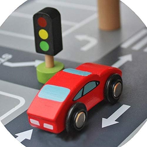 HYGRAD® Wooden 3 Storey Garage Pretend Toy Kids Educational Toy Vehicle Car Role Play Gift Set Best For Birthday Xmas + Accessories
