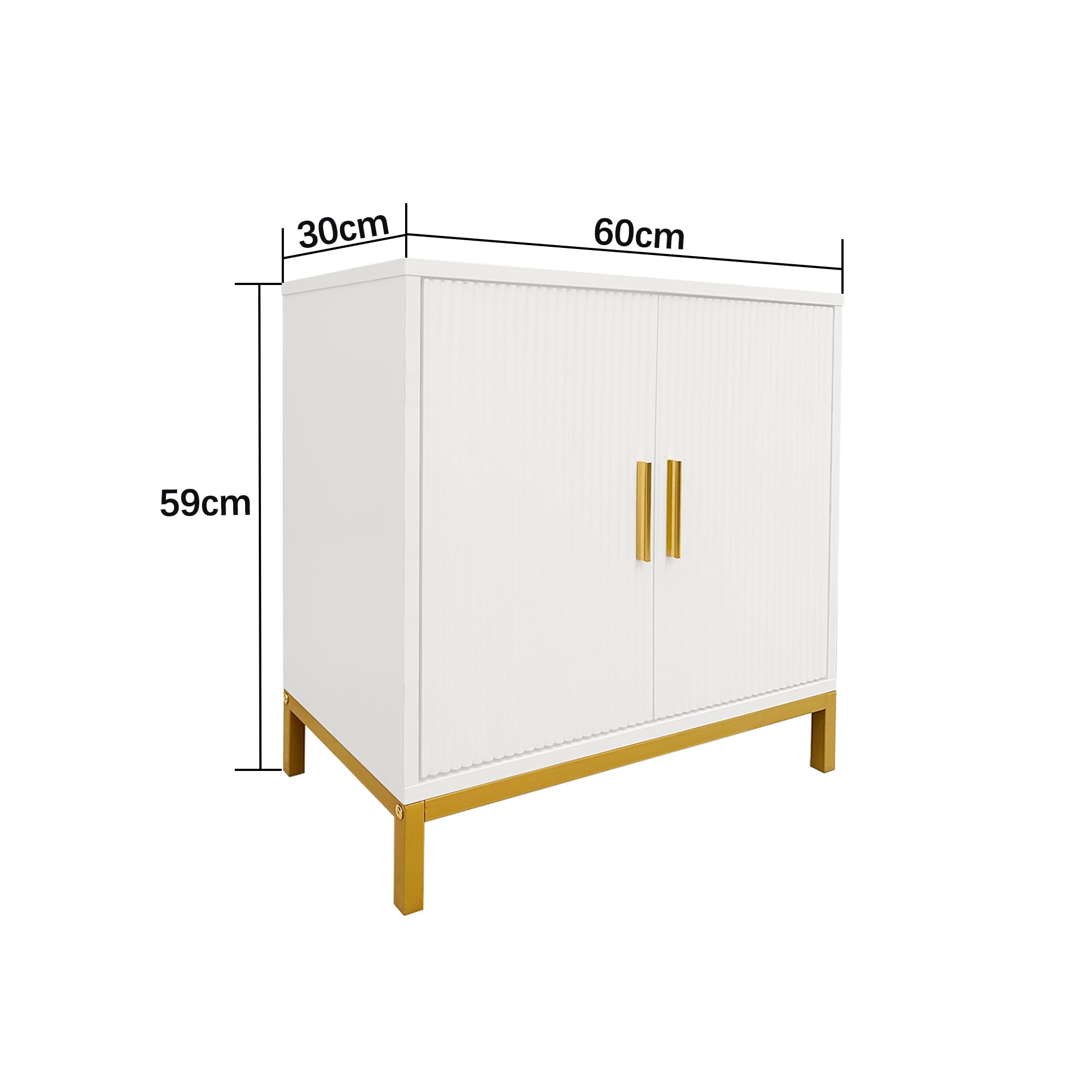HYGRAD BUILT TO SURVIVE Bathroom Pedestal Under Sink Storage Cabinet, Under Sink Basin Vanity Cabinet Unit Cupboard Storage Furniture with 2 Doors, Basin Cabinet with Adjustable Shelf