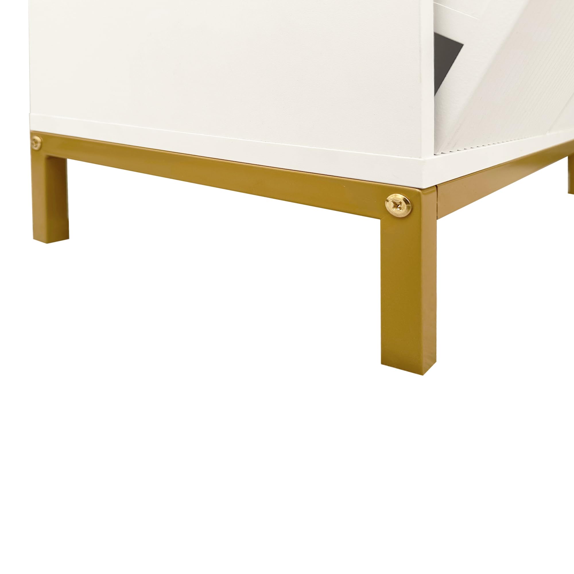 HYGRAD BUILT TO SURVIVE Tall Bathroom Storage Cabinet Cupboard with 2 Laundry Basket – Slim Free Standing Bathroom Unit with Doors & Open Shelves, White 65 * 32 * 170cm