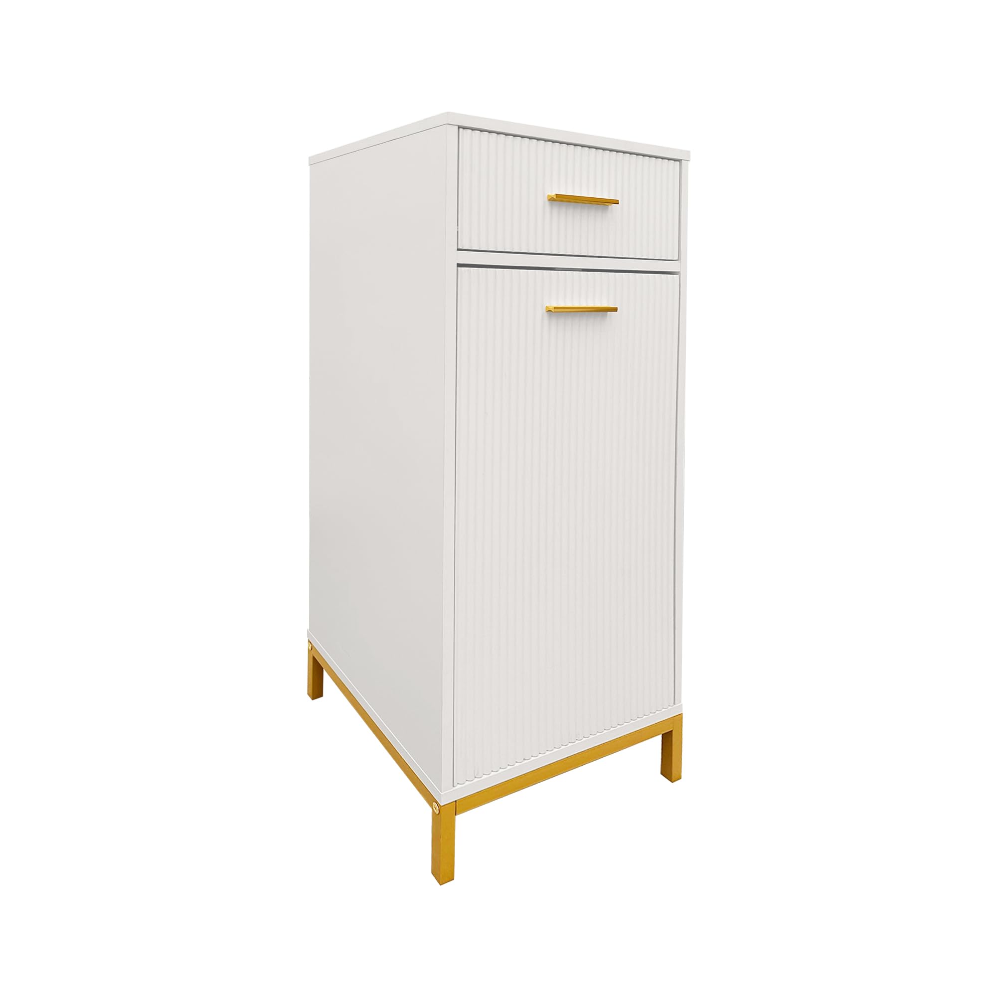 HYGRAD BUILT TO SURVIVE Tilt-out Laundry Hamper, Freestanding Dirty Clothes Cabinet Basket with Drawer and Removable Clothes Basket, Wooden Bathroom Laundry Organizer Cabinet for Bathroom Bedroom