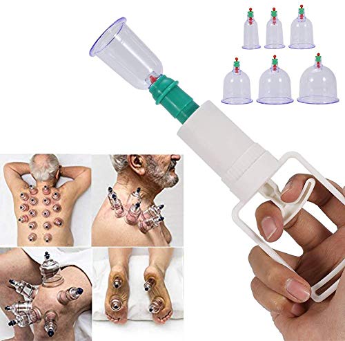 HYGRAD® Multiple Sizes Cupping Therapy Cups Hijama Cups Vacuum Suction Disposable Cups for Chiropractor Acupuncture Physiotherapy (B6, 100)