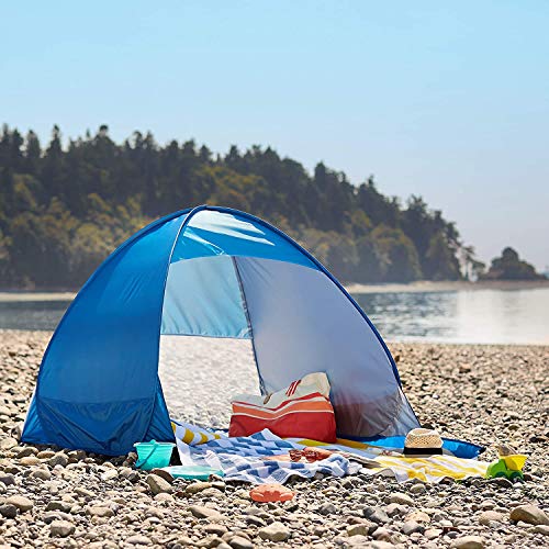 HYGRAD® Pop Up Beach Tent,Rated UPF 50+ for UV Sun Protection,Waterproof Sun Shelters for Family Camping, Fishing, Picnic (Orange)