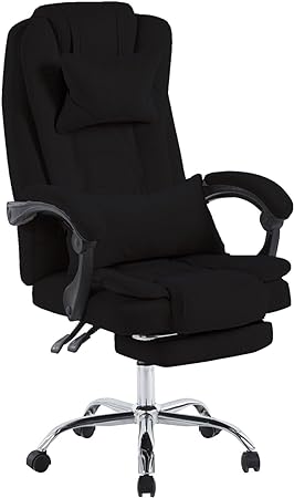HYGRAD® Velvet Padded Office Chair Reclining Adjustable Swivel Home Office Work Chair Desk Chair Foot Rest Gaming Chair Velvet