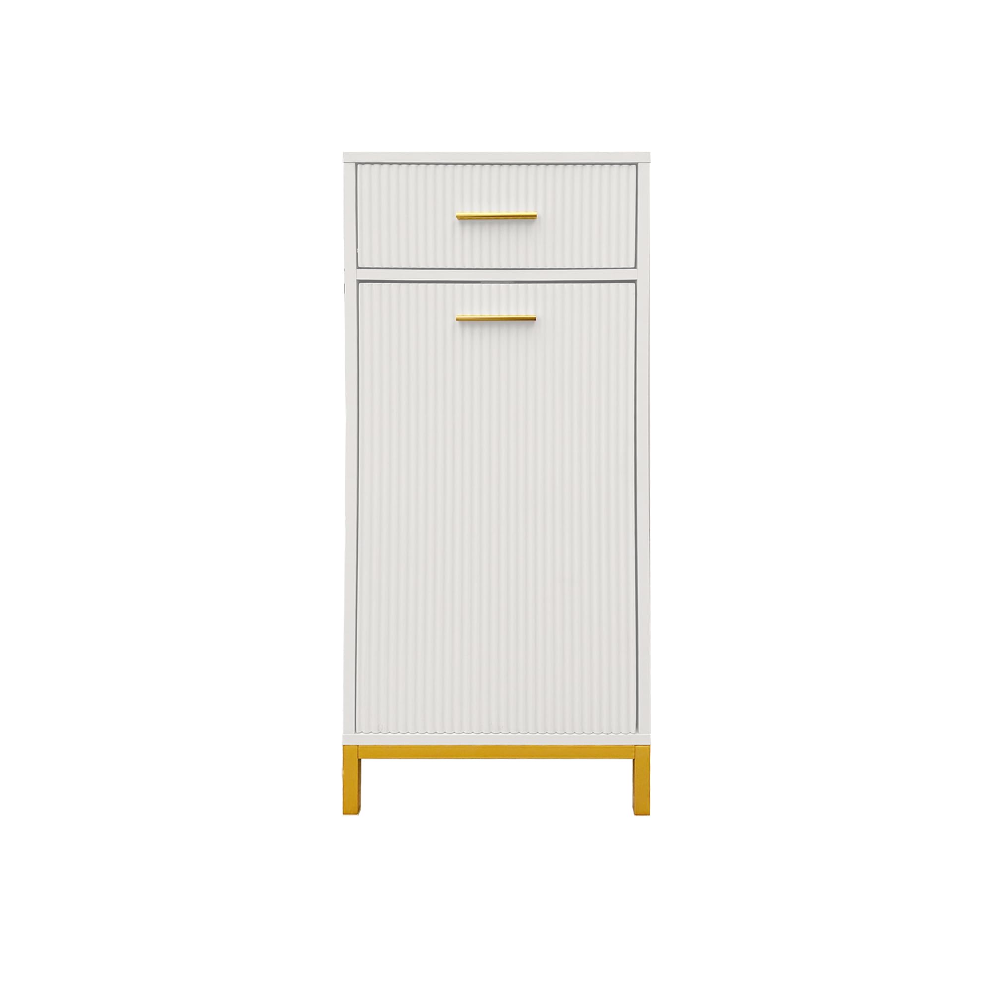 HYGRAD BUILT TO SURVIVE Tilt-out Laundry Hamper, Freestanding Dirty Clothes Cabinet Basket with Drawer and Removable Clothes Basket, Wooden Bathroom Laundry Organizer Cabinet for Bathroom Bedroom