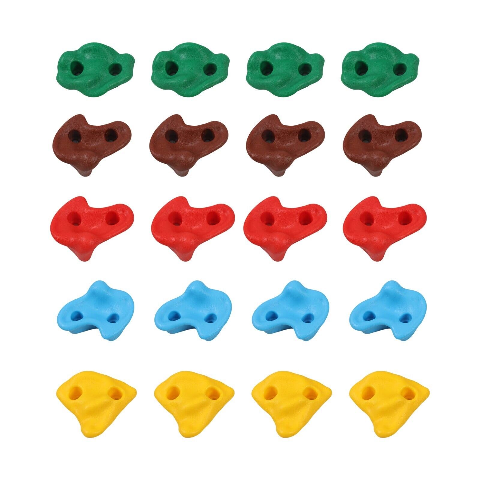 HYGRAD Rock Climbing Holds Outdoor Garden Home Rock Climbing Set of 20 Holds Kids Garden Activity Play Area