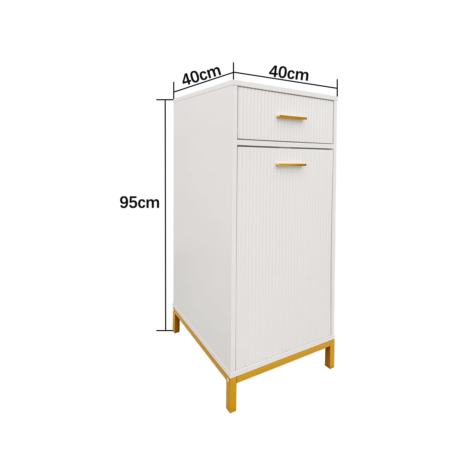 HYGRAD BUILT TO SURVIVE Tilt-out Laundry Hamper, Freestanding Dirty Clothes Cabinet Basket with Drawer and Removable Clothes Basket, Wooden Bathroom Laundry Organizer Cabinet for Bathroom Bedroom