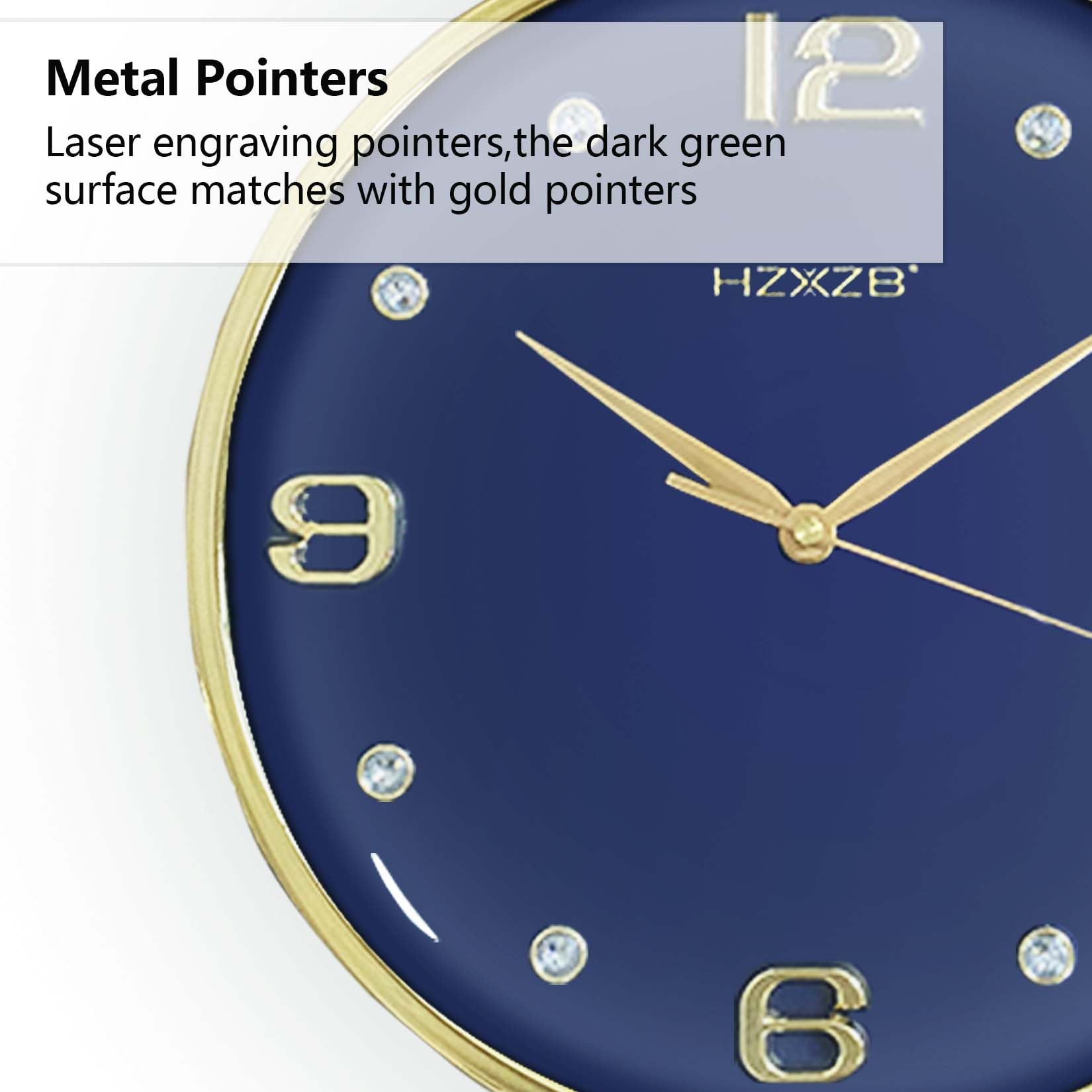 HYGRAD BUILT TO SURVIVE 𝗛𝗬𝗚𝗥𝗔𝗗- Elegant Deer Head Double-Sided Wall Clock- Timekeeping Elegance and Room Decor in One- A Fusion of Functionality and Stunning Wall Art (Blue)